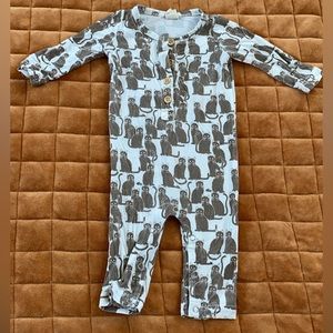 Kate Quinn union suit brown cats